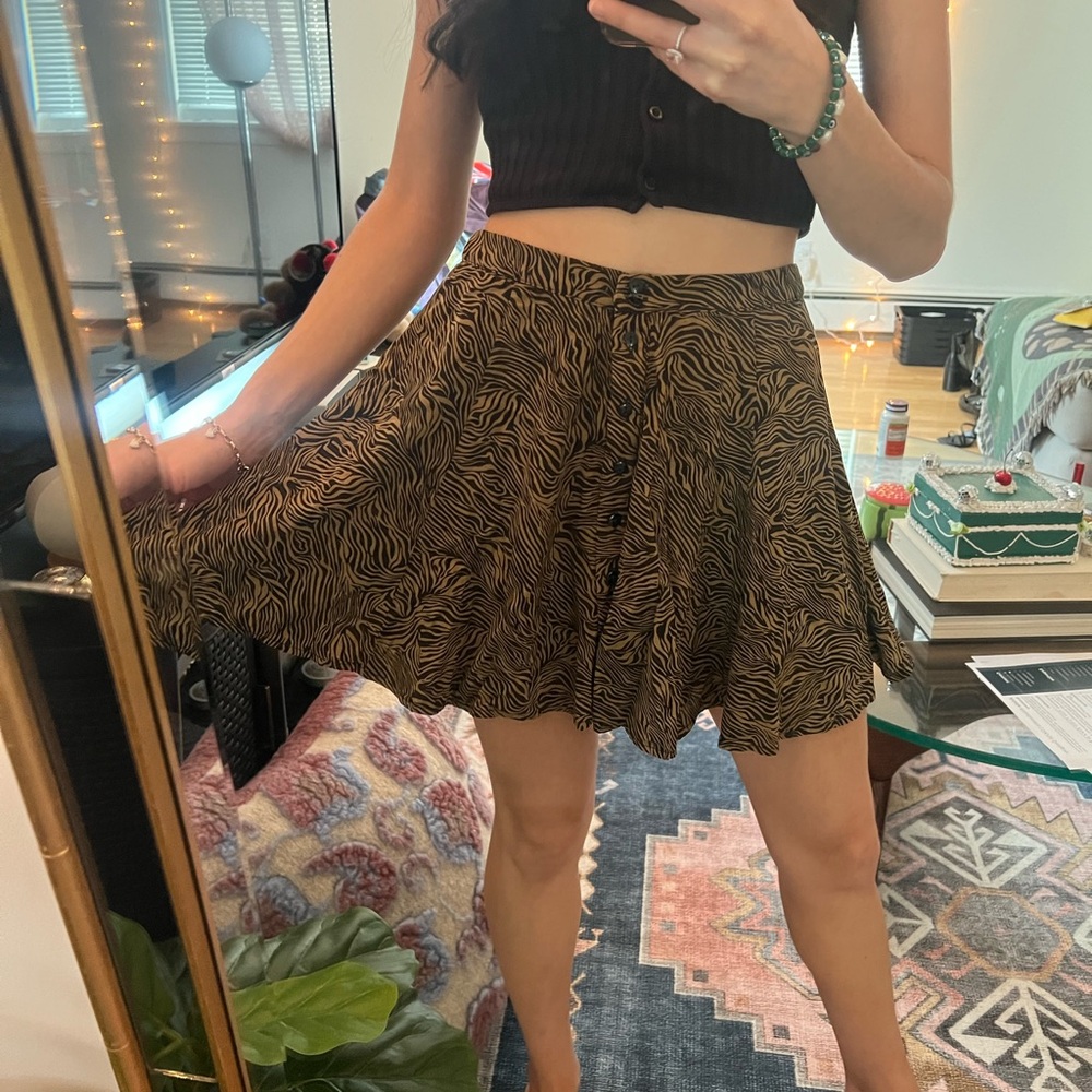 Urban Outfitters Animal Printed Skirt